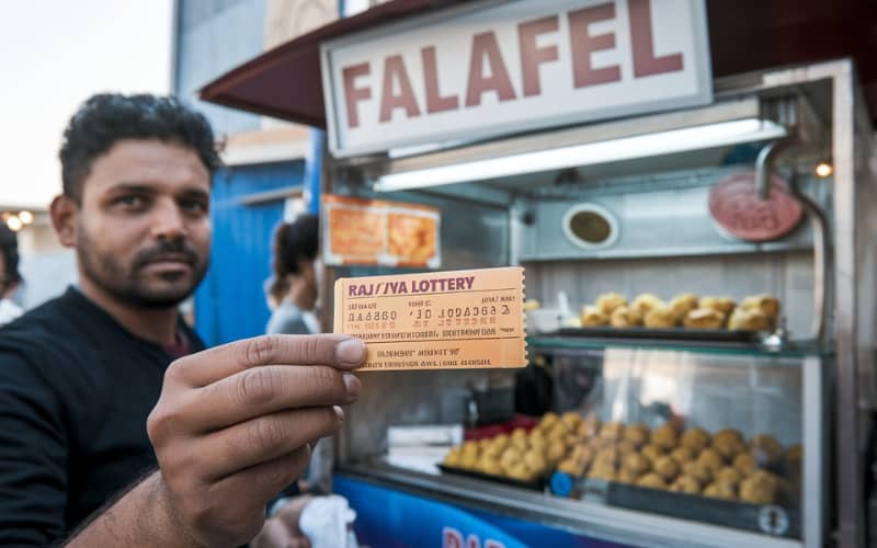 rajya lottery falafel
